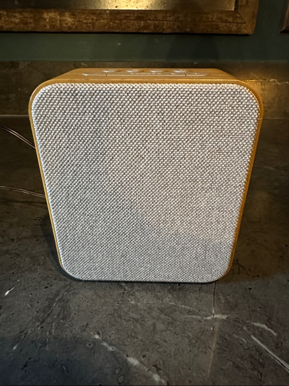 Capello Wood Sound Sleep Alarm Table Clock gray